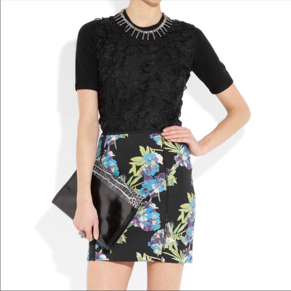 NWT Elizabeth James floral skirt &Velvet Heart Top
